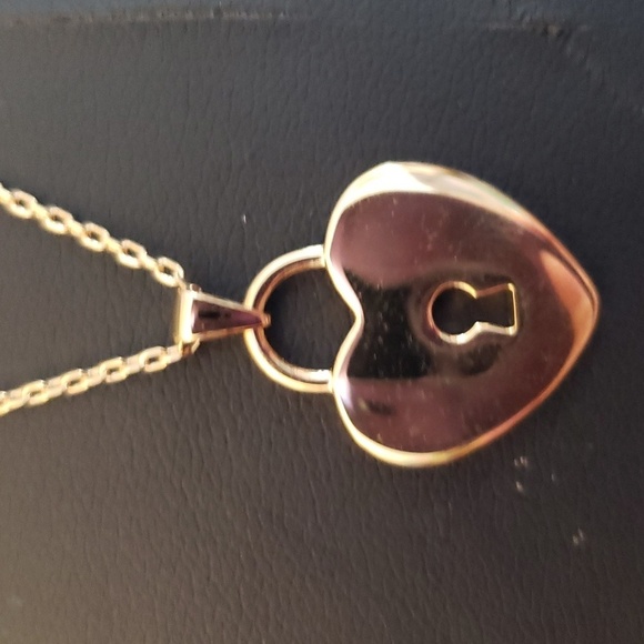 SIUMAL Gold Plated Cubic Zirconia Heart Necklace - Picture 4 of 7